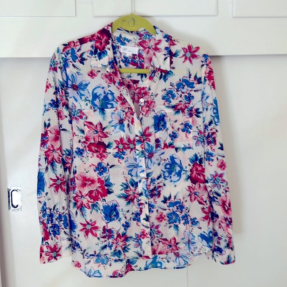 Gap Floral Cotton Blouse